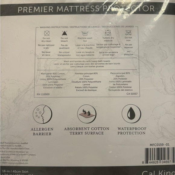 Cal KING mattress protector - Picture 4 of 5